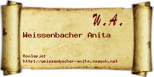 Weissenbacher Anita névjegykártya